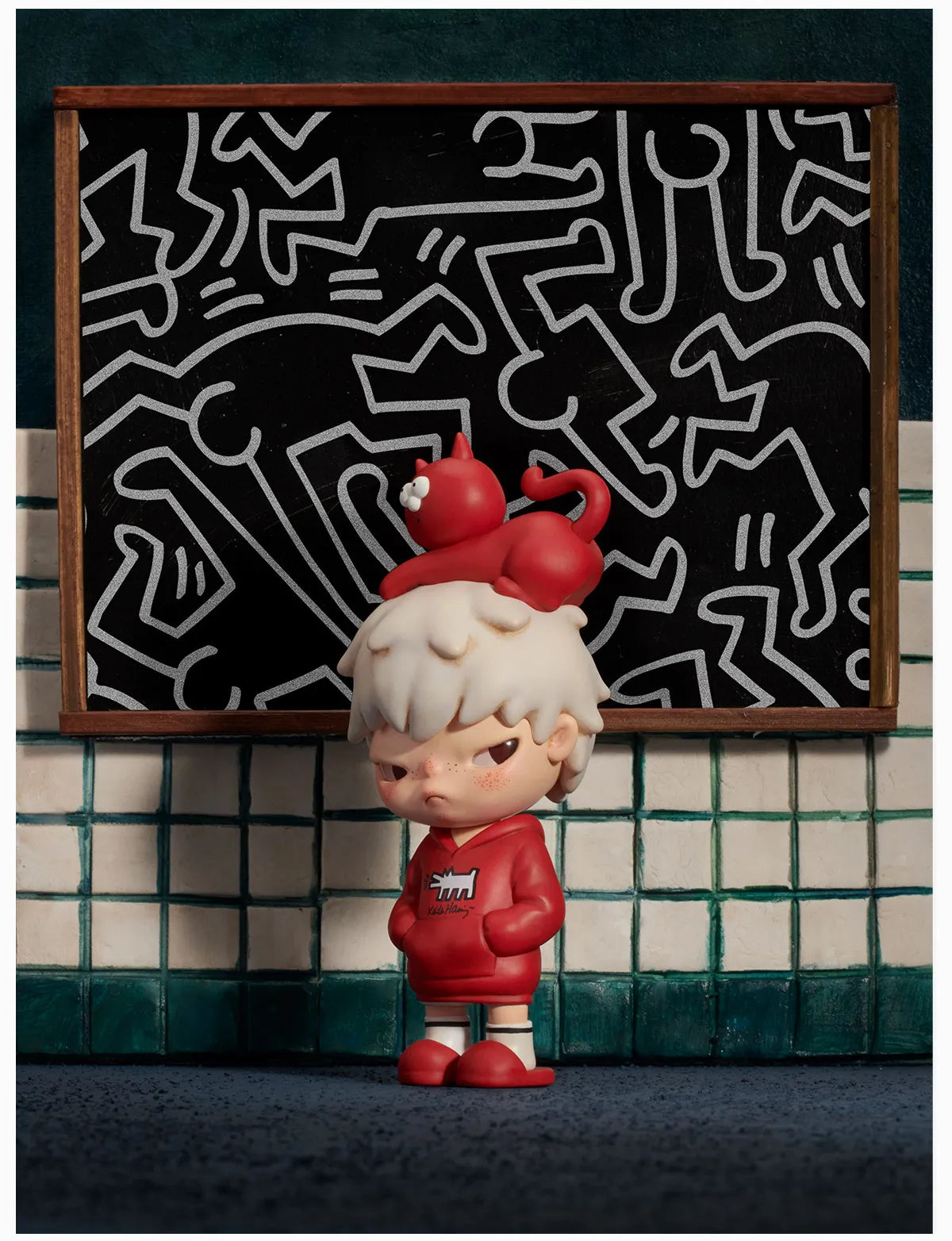 POP MART Hirono x Keith Haring Figure (Height: 10cm) – Cool