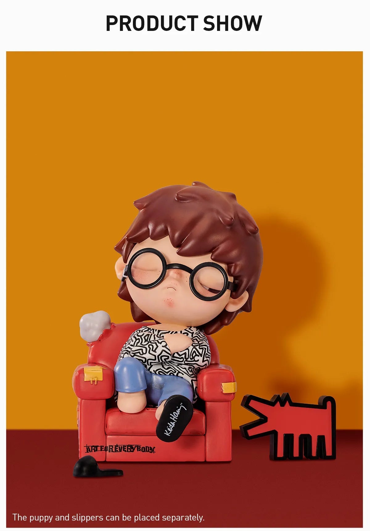 Pop Mart Hirono x Keith Haring Figure Limited Edition (Height: 15cm)