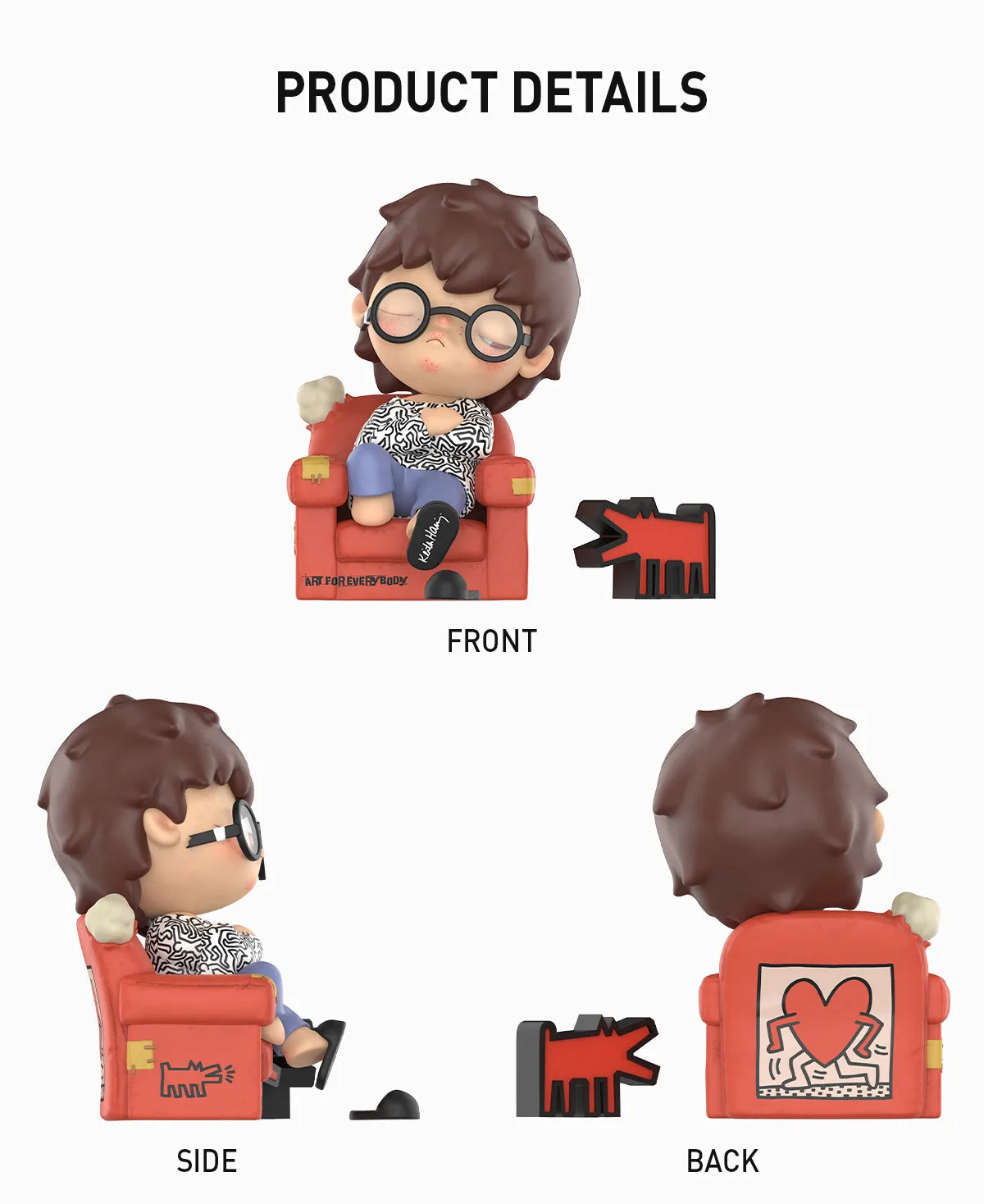 Pop Mart Hirono x Keith Haring Figure Limited Edition (Height