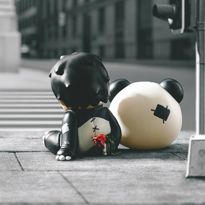 POP MART Hirono Doll Panda Figure (Height: 10cm)