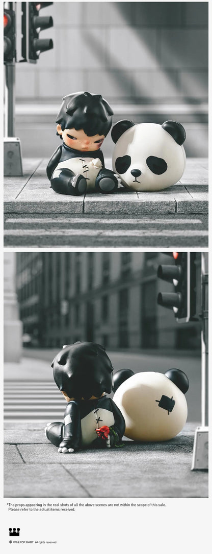 POP MART Hirono Doll Panda Figure (Height: 10cm)