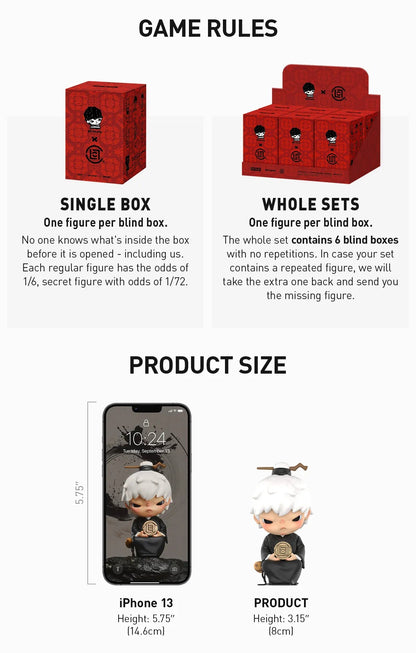 POP MART Hirono × CLOT Series Figures  - Terracotta Army (Confirmed Style)