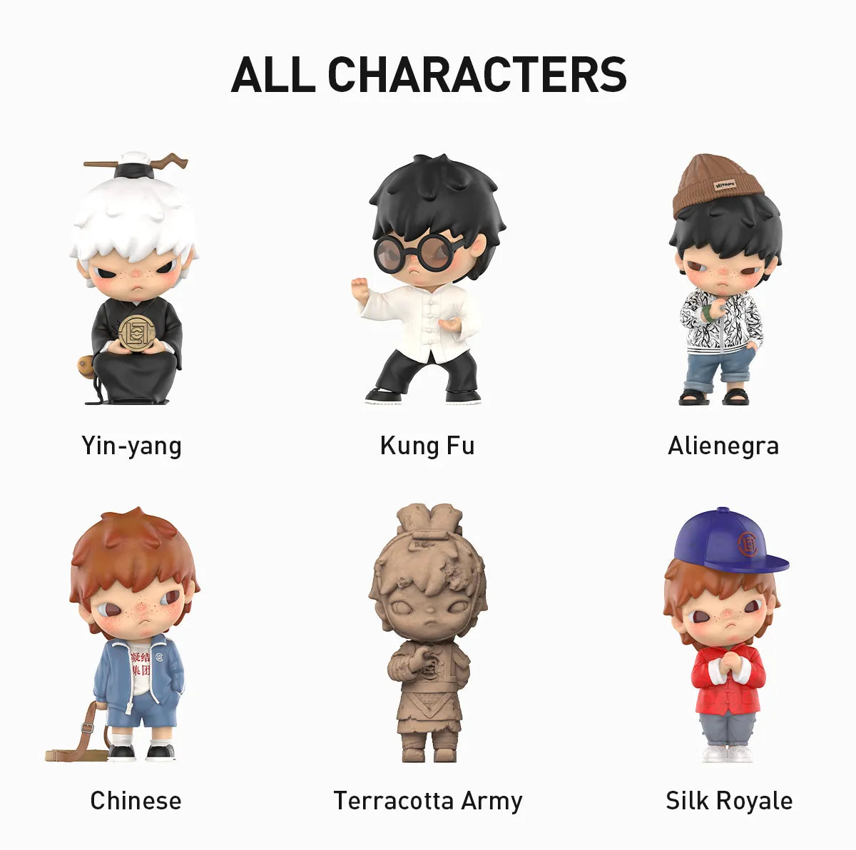 POP MART Hirono × CLOT Series Figures  - Terracotta Army (Confirmed Style)