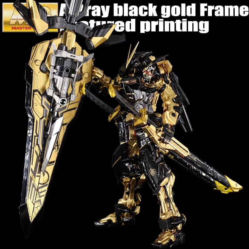 MG Astray Red Frame Kai 1/100 Customized Version Plated Black & Gold Paint (Qianshou Studio)