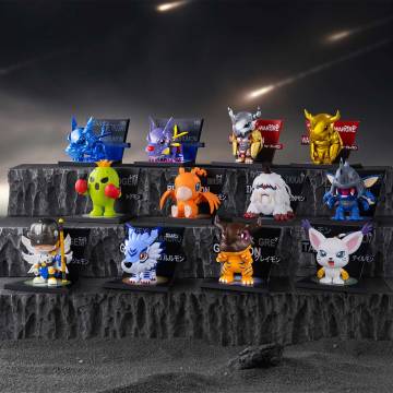Digimon Adventure Fridge Magnet Series Figures - Whole Set of 10