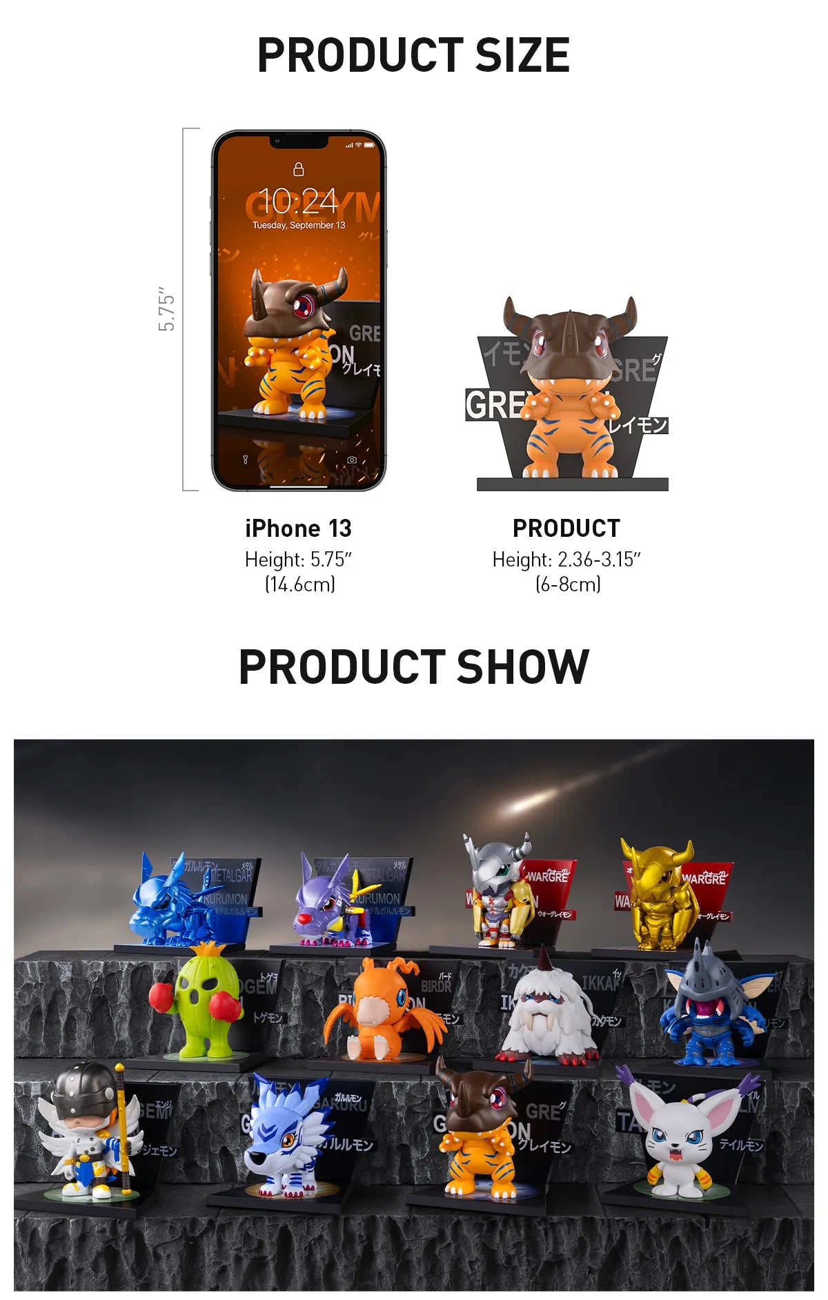 Digimon Adventure Fridge Magnet Series Figures - Whole Set of 10