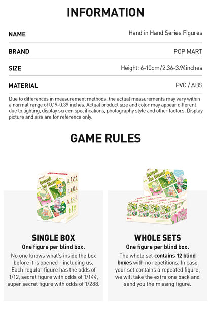 Pop Mart Hand in Hand Series Figures Figures - Exciting Notes [Secret] (Confirmed Style)