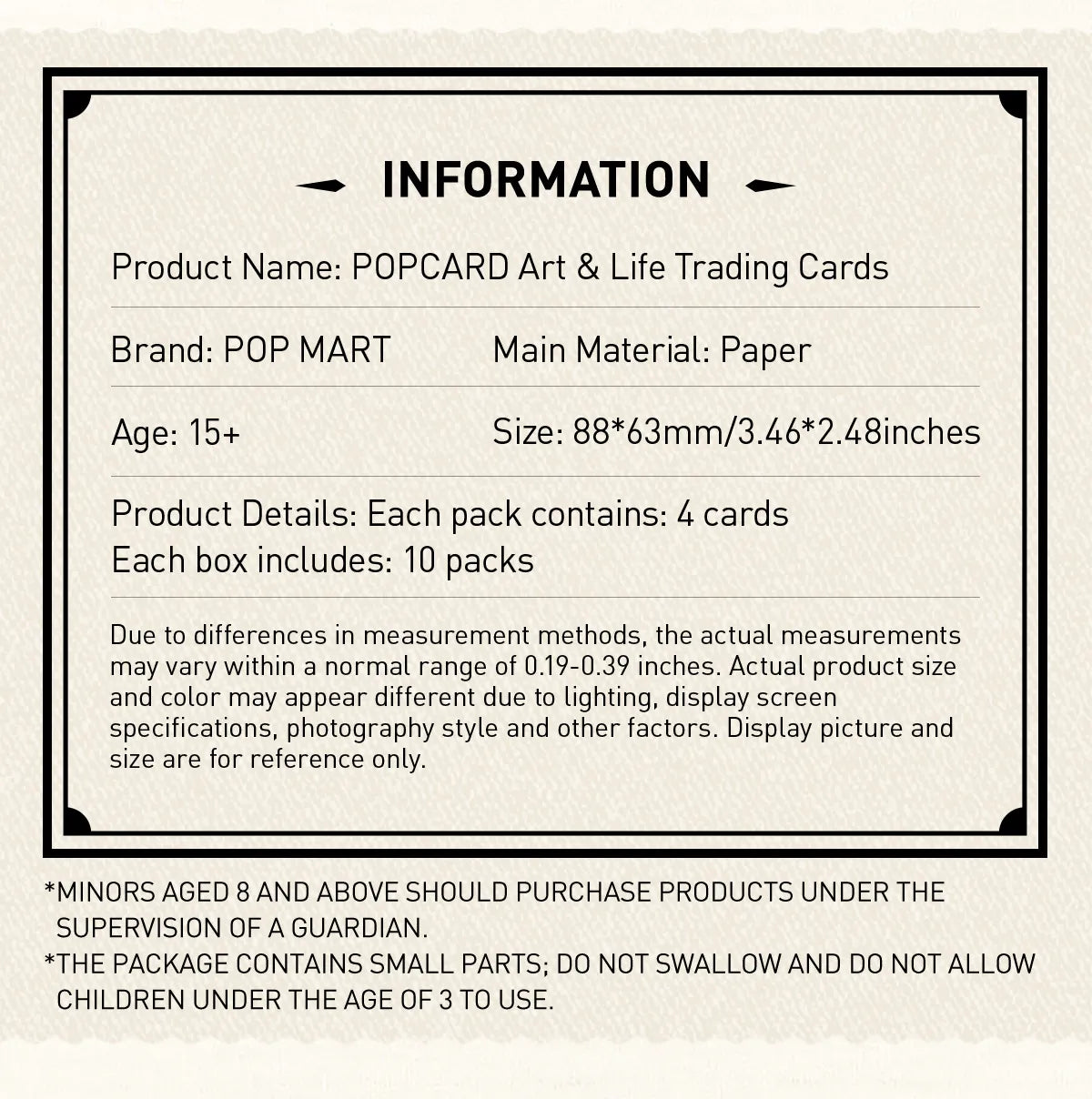 POPCARD ART & LIFE TRADING CARDS