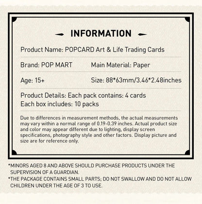 POPCARD ART & LIFE TRADING CARDS