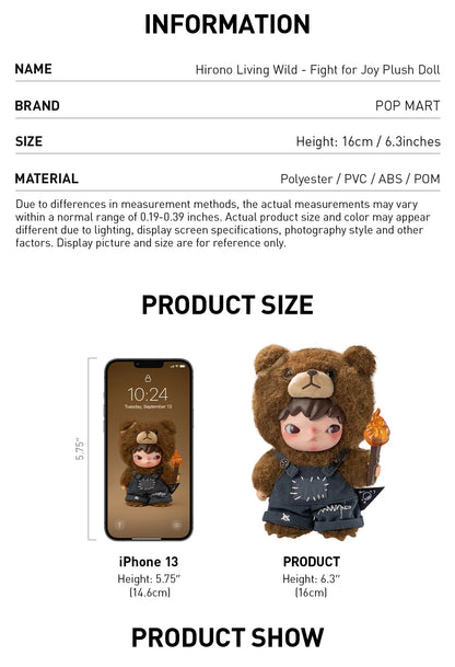 Hirono Living Wild-Fight for Joy Plush Doll