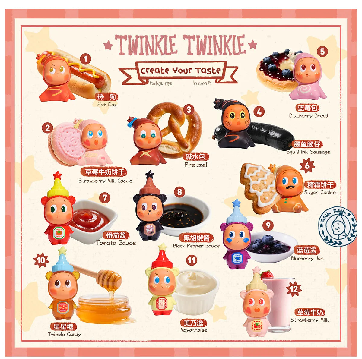 Twinkle Twinkle Create Your Taste Series Figures - B - Black Pepper Sauce (Confirmed Style)