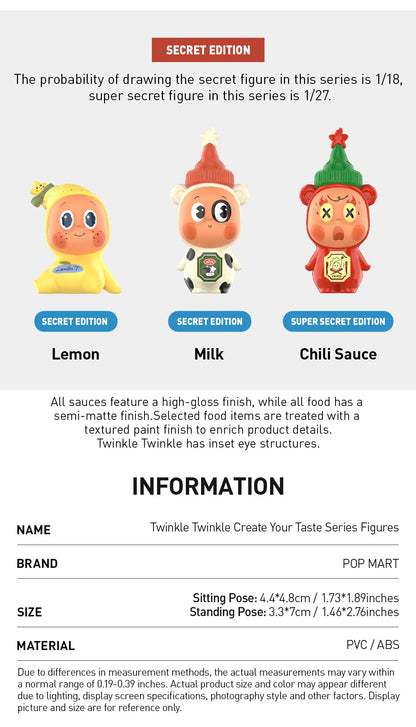 Twinkle Twinkle Create Your Taste Series Figures - A - Chili Sauce (Confirmed Style) (Super Secret)