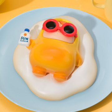 PUCKY Egg Beanie Series Figures - Sunny Side Up (Confirmed Style)