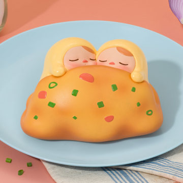 PUCKY Egg Beanie Series Figures - Omelette (Confirmed Style)