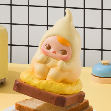 PUCKY Egg Beanie Series Figures - Scrambled Egg Toast (Confirmed Style)