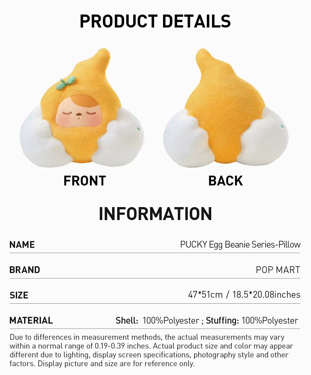 PUCKY Egg Beanie Series-Pillow