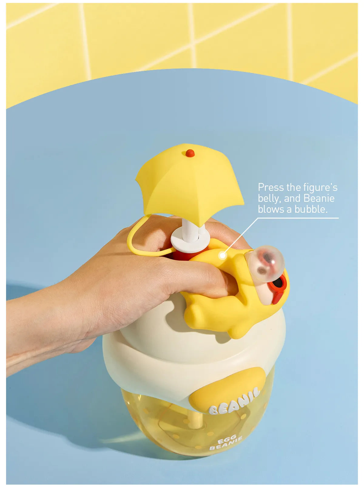 PUCKY Egg Beanie Series-Straw Cup