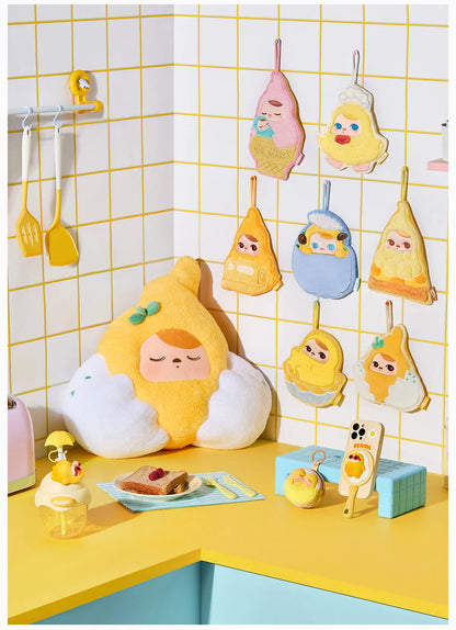 PUCKY Egg Beanie Series-Hand Towel Blind Box- EGG TART (Confirmed Style)