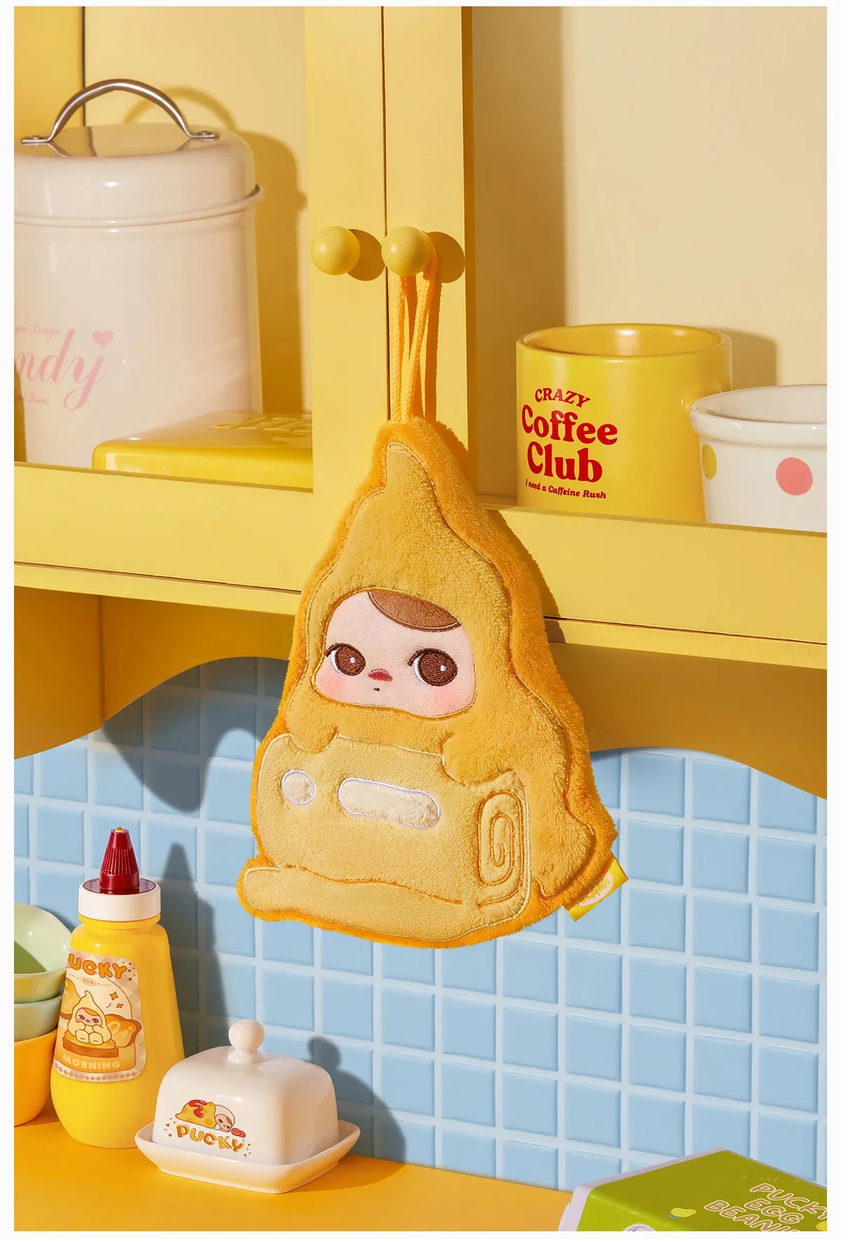 PUCKY Egg Beanie Series-Hand Towel Blind Box- EGG TART (Confirmed Style)