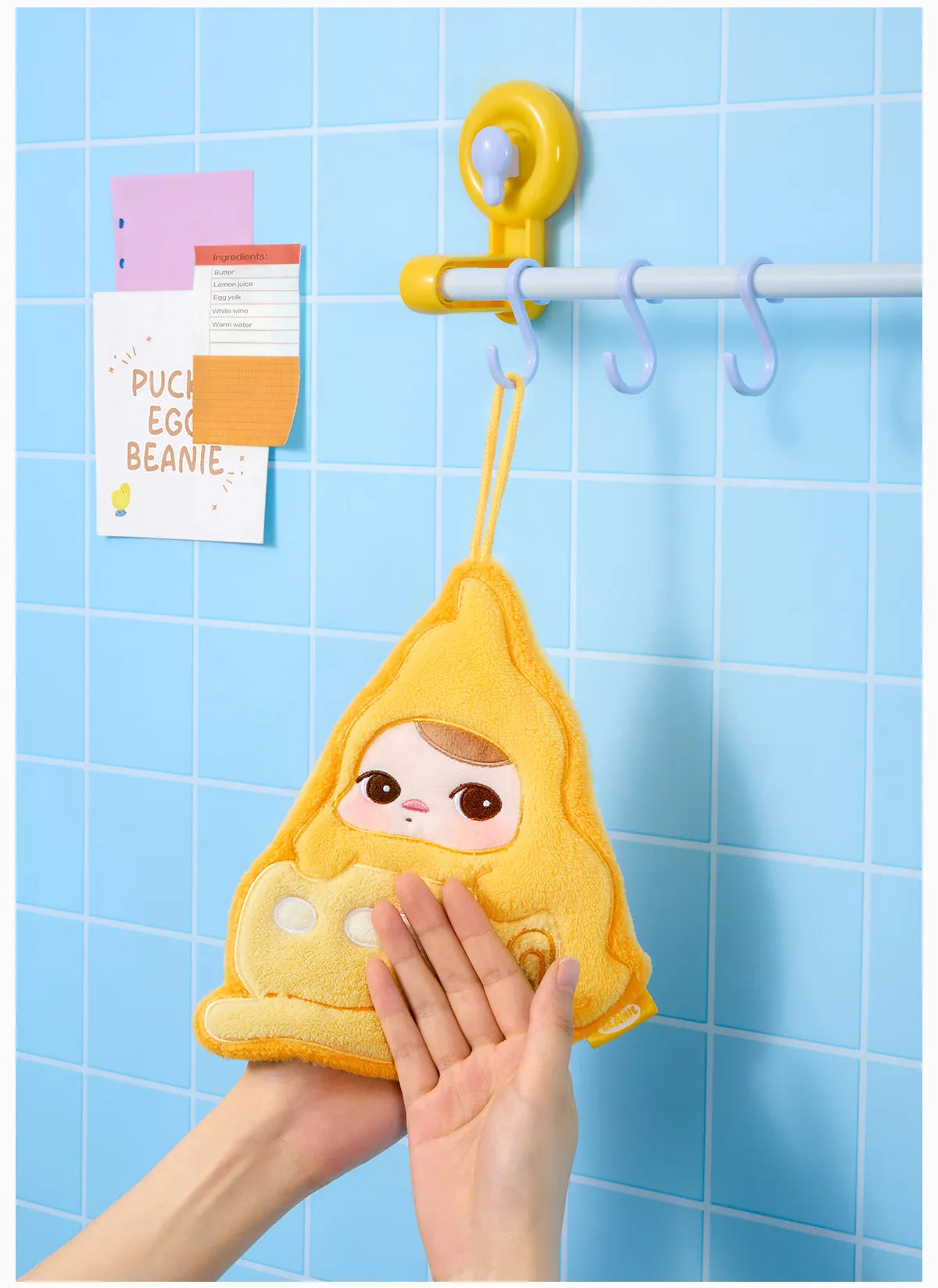 PUCKY Egg Beanie Series-Hand Towel Blind Box- EGG TART (Confirmed Style)