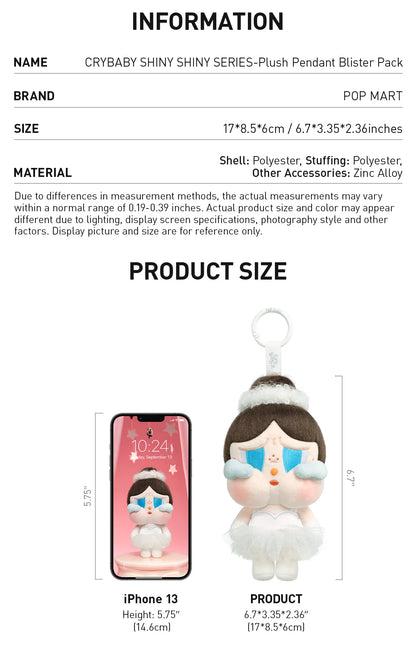CRYBABY SHINY SHINY SERIES-Plush Pedant Blister Pack