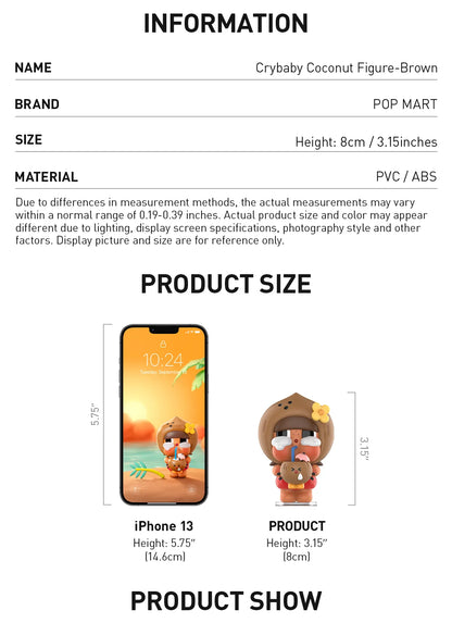 Crybaby Coconut Figure-Brown