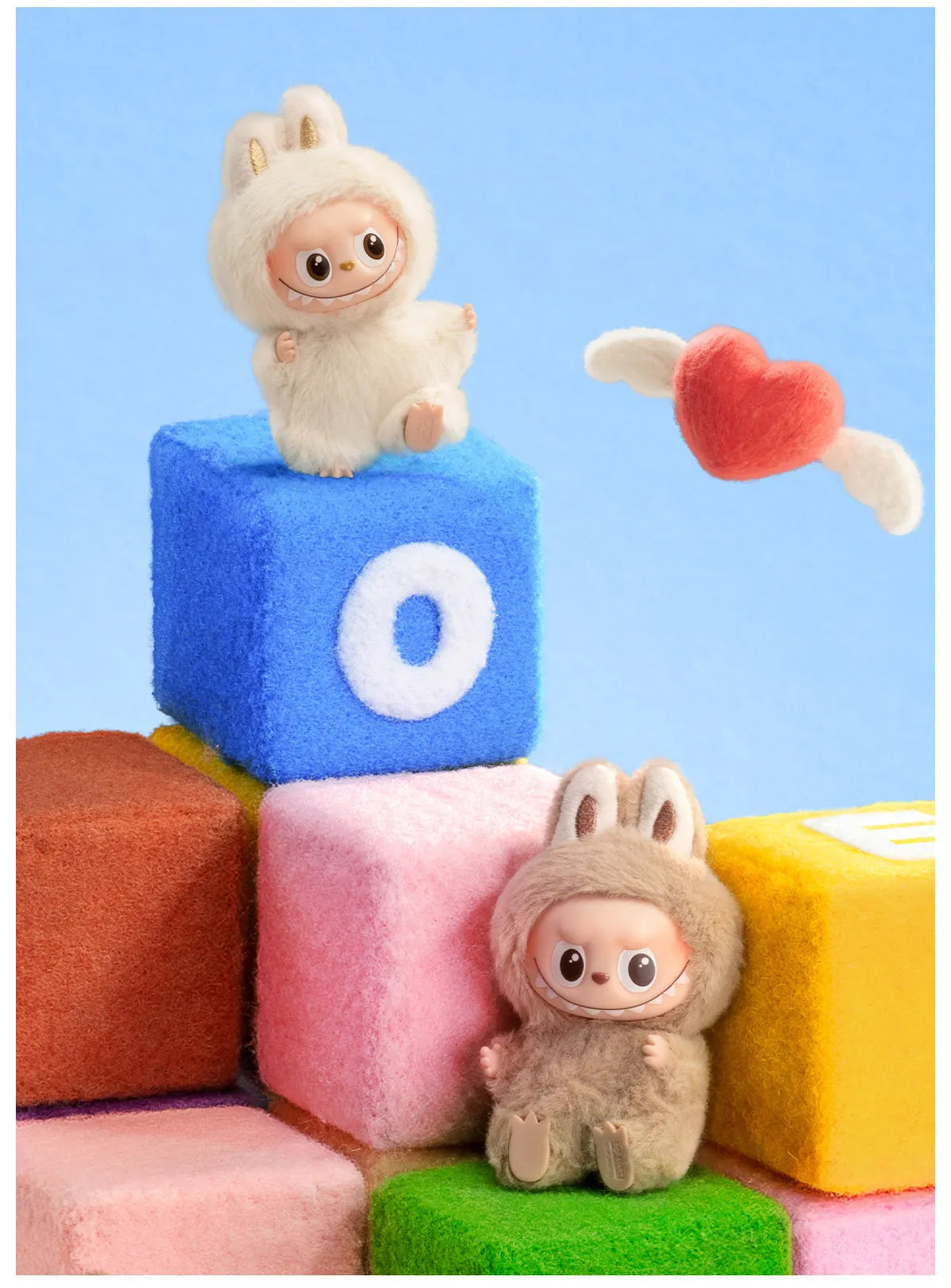 THE MONSTERS Pin for Love Series-Vinyl Plush Pendant Blind Box - Whole Set of 14 (A - M)