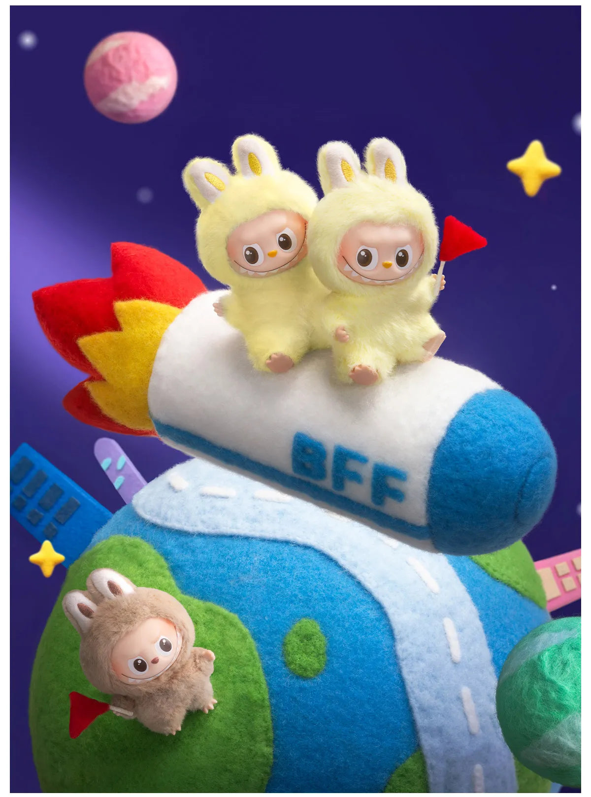 THE MONSTERS Pin for Love Series-Vinyl Plush Pendant Blind Box - Whole Set of 14 (A - M)