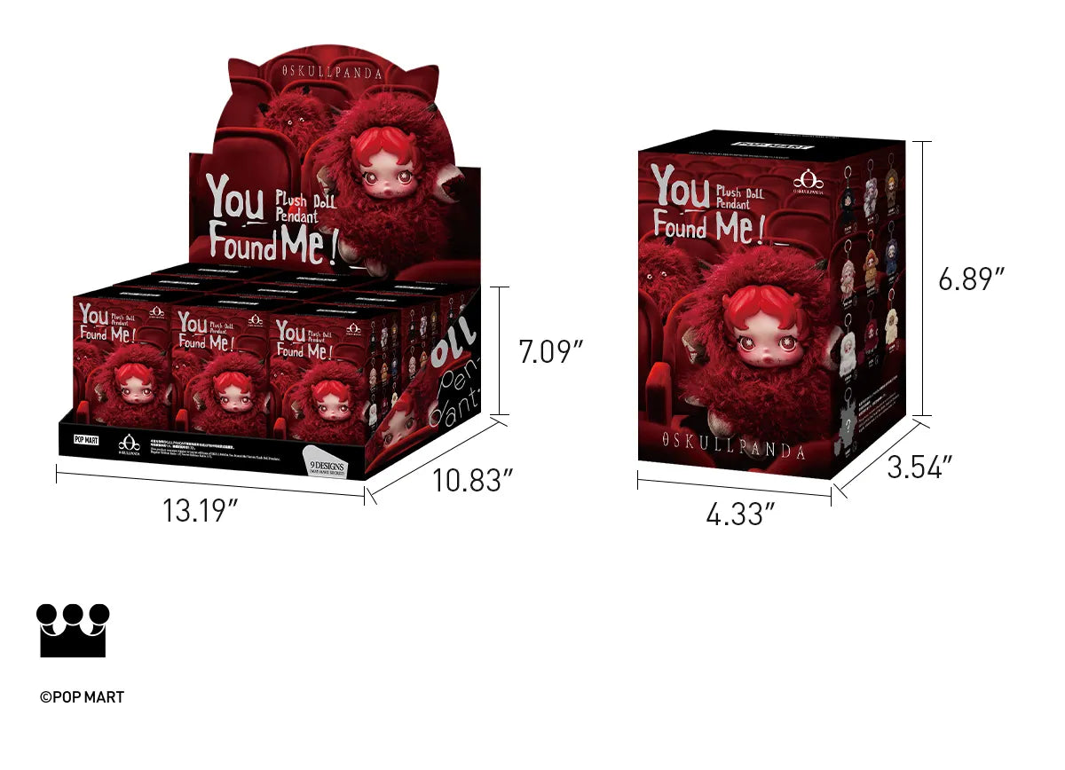 SKULLPANDA You Found Me! 2個セット Amazon.com: POP MART SKULLPANDA You Found Me! Series Plush