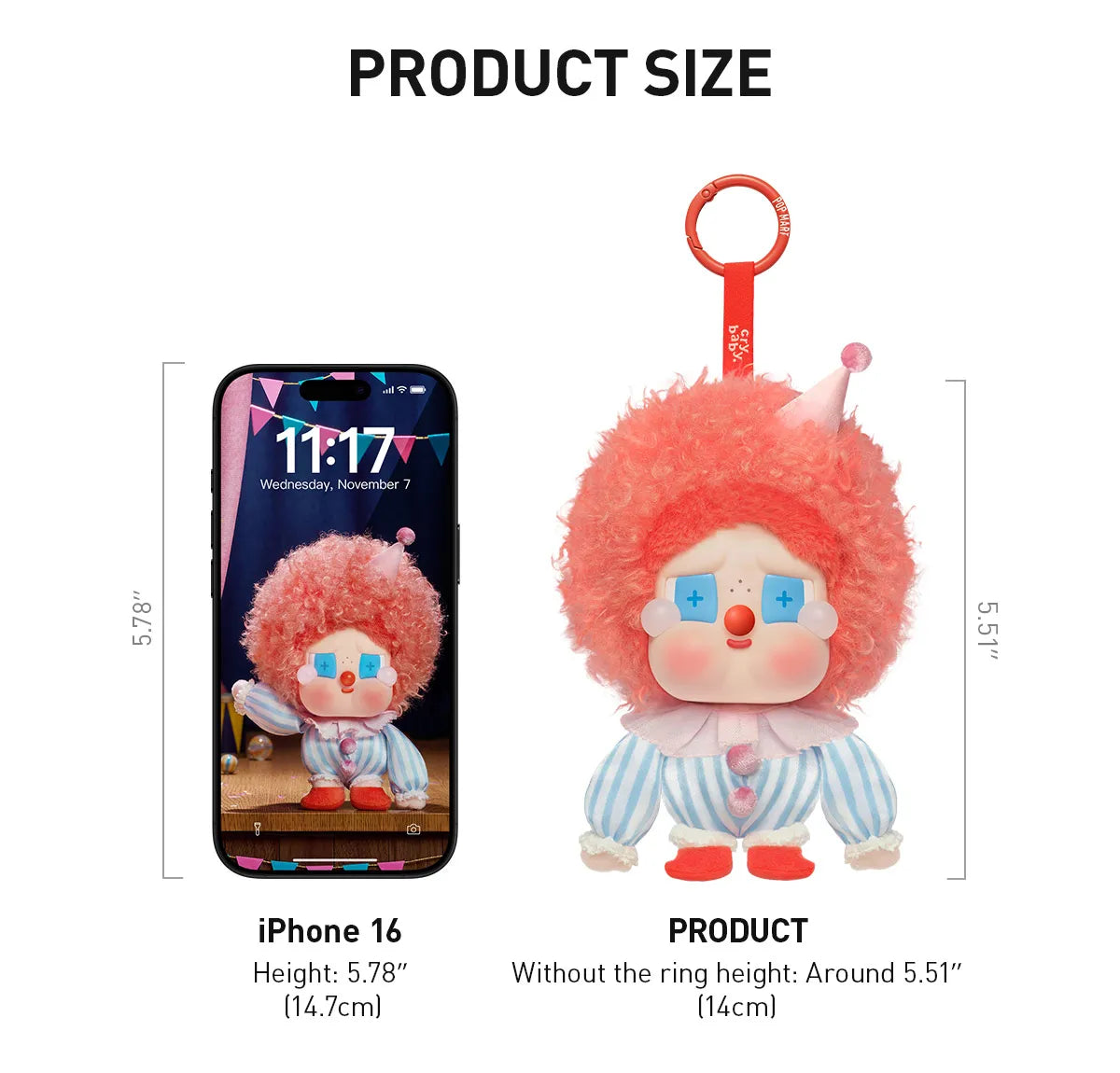 WHY SO SERIOUS SERIES-CRYBABY Vinyl Plush Blister Pack