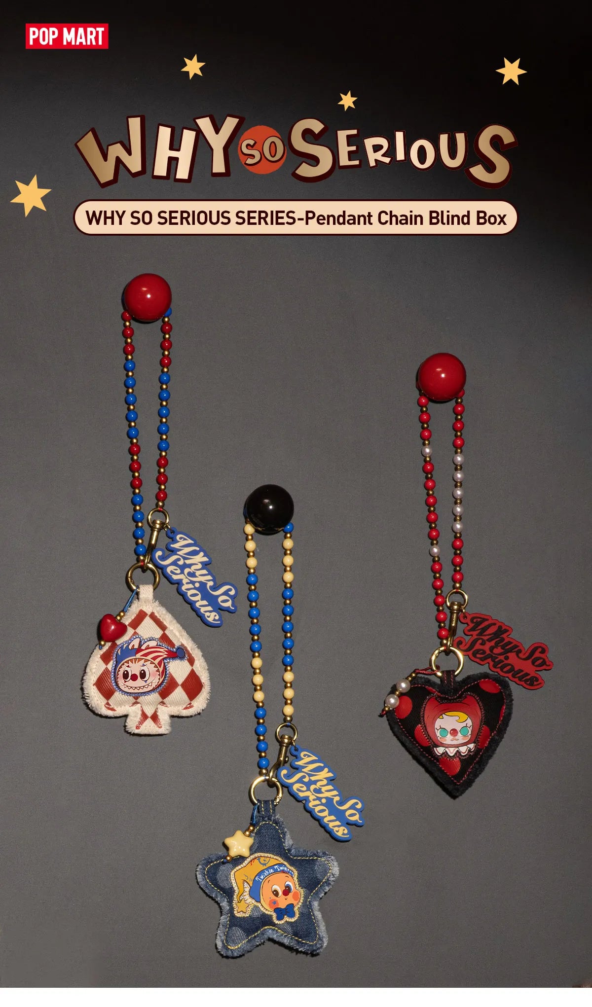 WHY SO SERIOUS SERIES-Pendant Chain Blind Box - BUBBLEGUM [SECRET EDITION] (Confirmed Style)