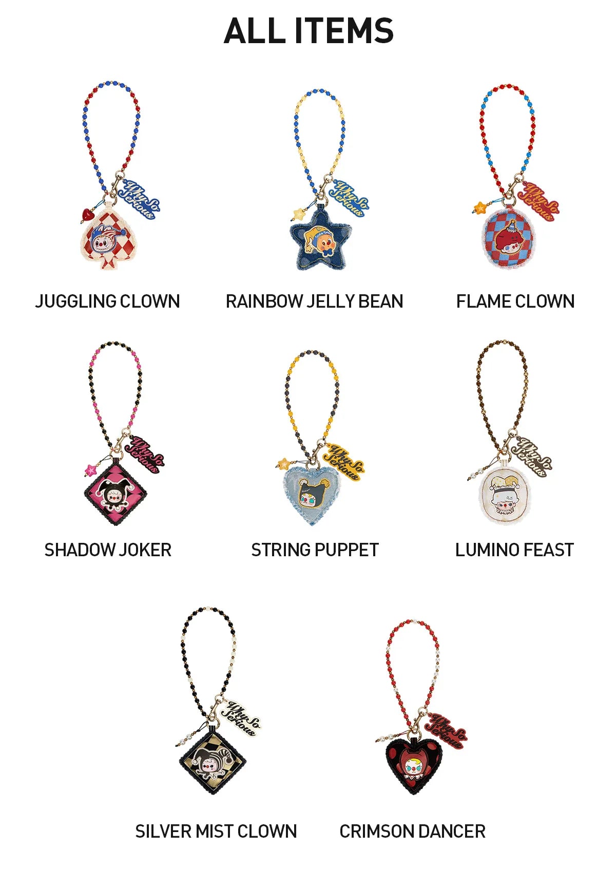 WHY SO SERIOUS SERIES-Pendant Chain Blind Box - BUBBLEGUM [SECRET EDITION] (Confirmed Style)