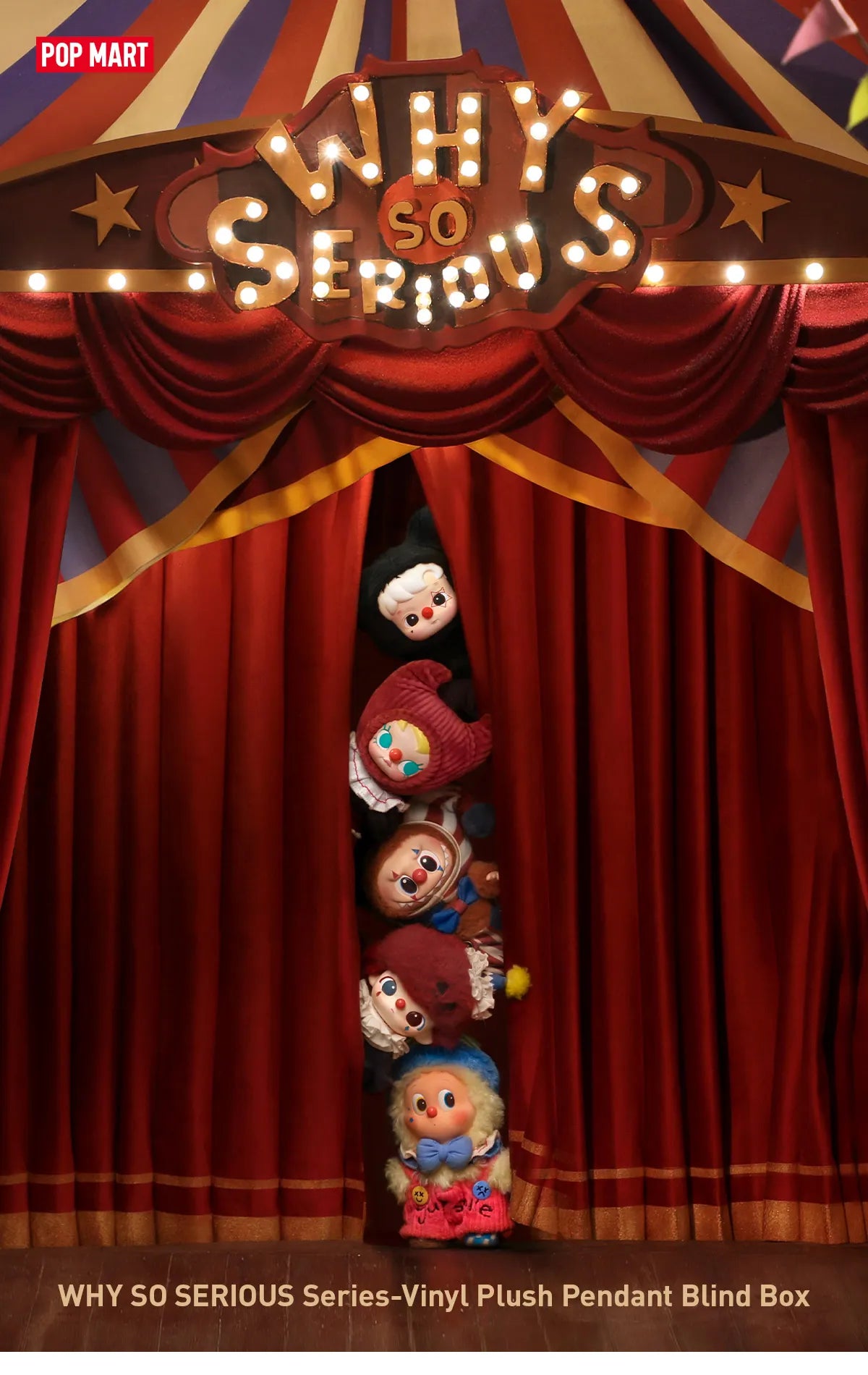 WHY SO SERIOUS Series-Vinyl Plush Pendant Blind Box - Rainbow Jelly Bean (Confirmed Style)