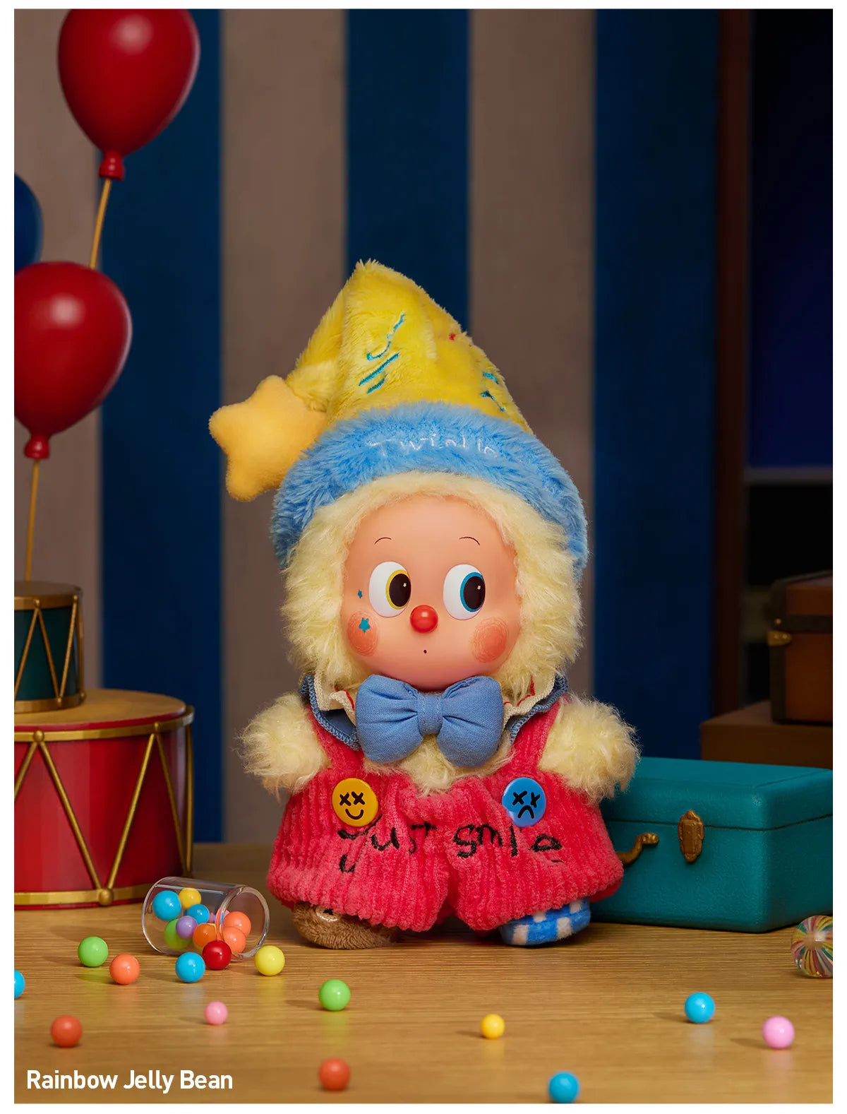 WHY SO SERIOUS Series-Vinyl Plush Pendant Blind Box - Rainbow Jelly Bean (Confirmed Style)