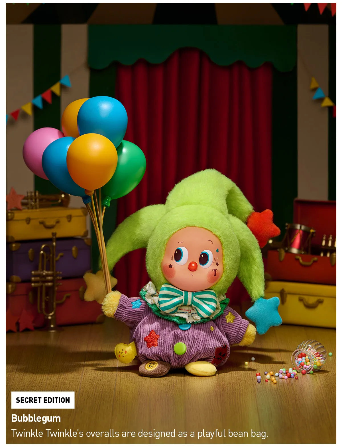 WHY SO SERIOUS Series-Vinyl Plush Pendant Blind Box - Rainbow Jelly Bean (Confirmed Style)