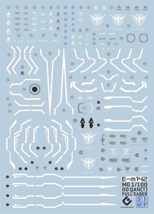 Evo MG 00 QAN[T] Full Saber Water Decal [MG-142]