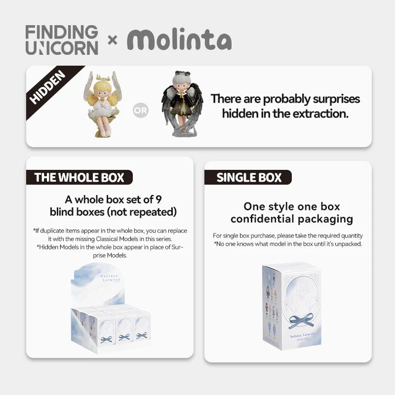 FINDING UNICORN Molinta Natural Series Blind Box (Whole Set of 9)
