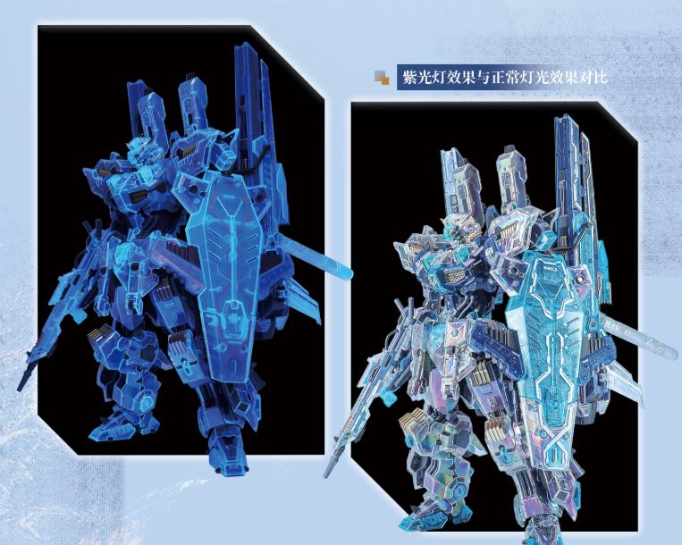 Eddas Entertainment 1/100 scale Asgard Clear Hologram version model kit (Limited Edition)