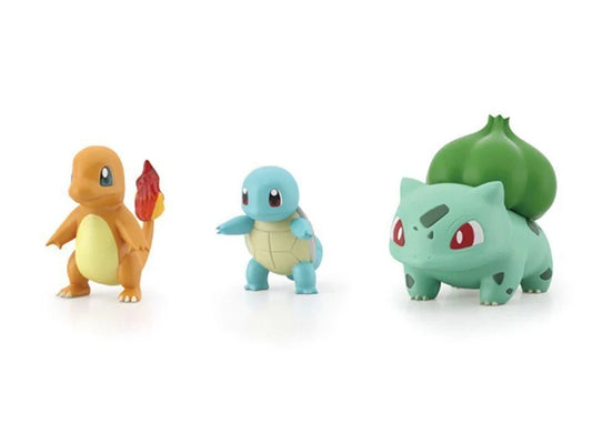 Pokemon Scale World Kanto Region Charmander, Squirtle, & Bulbasaur Figure Set