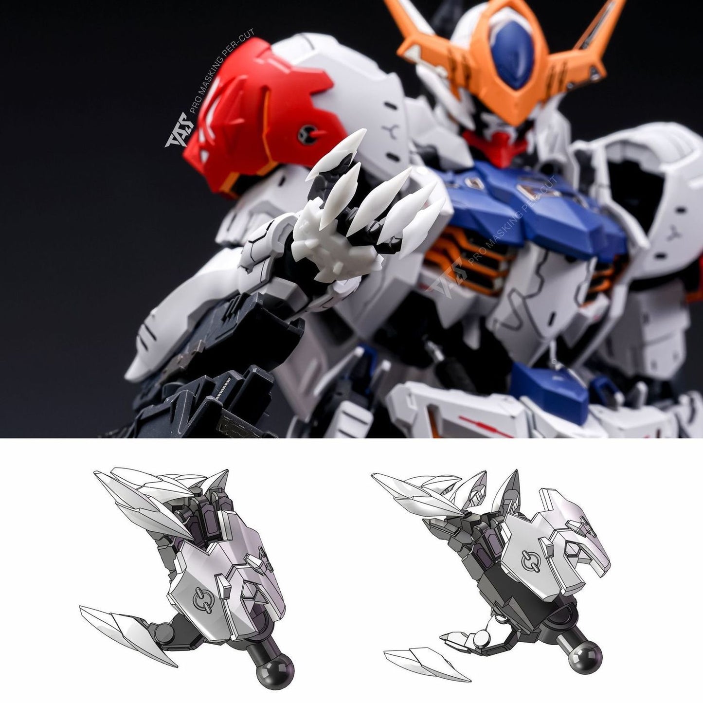 (TAS Studio) Model Specific Hand Conversion Kits for MG Barbatos Lupus