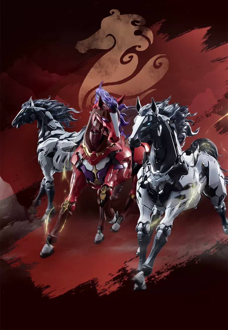 (Pre-Order) Moshow Toys x Péon Museum: Bon Ma (Galloping Horse) – Year of the Horse 2026 Limited Edition [Black] (ETA: September 2026)