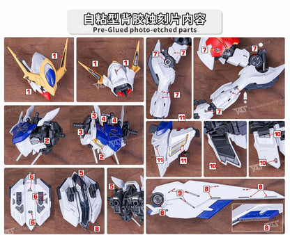 (TAS Studio) Metal Etching Parts for MG Barbatos Lupus (Adhesive)