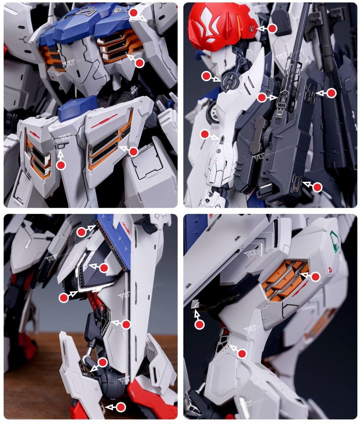 (TAS Studio) Metal Etching Parts for MG Barbatos Lupus (Adhesive)