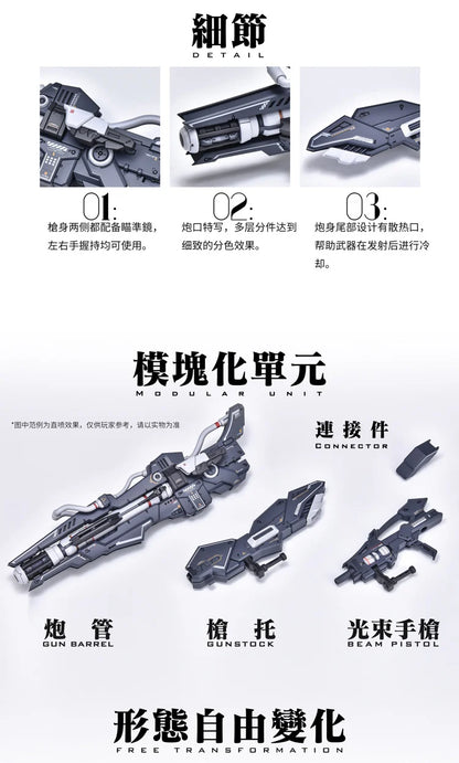 YuJiao Land 1/100 Universal GWS-01 Trident Weapon Model Kit