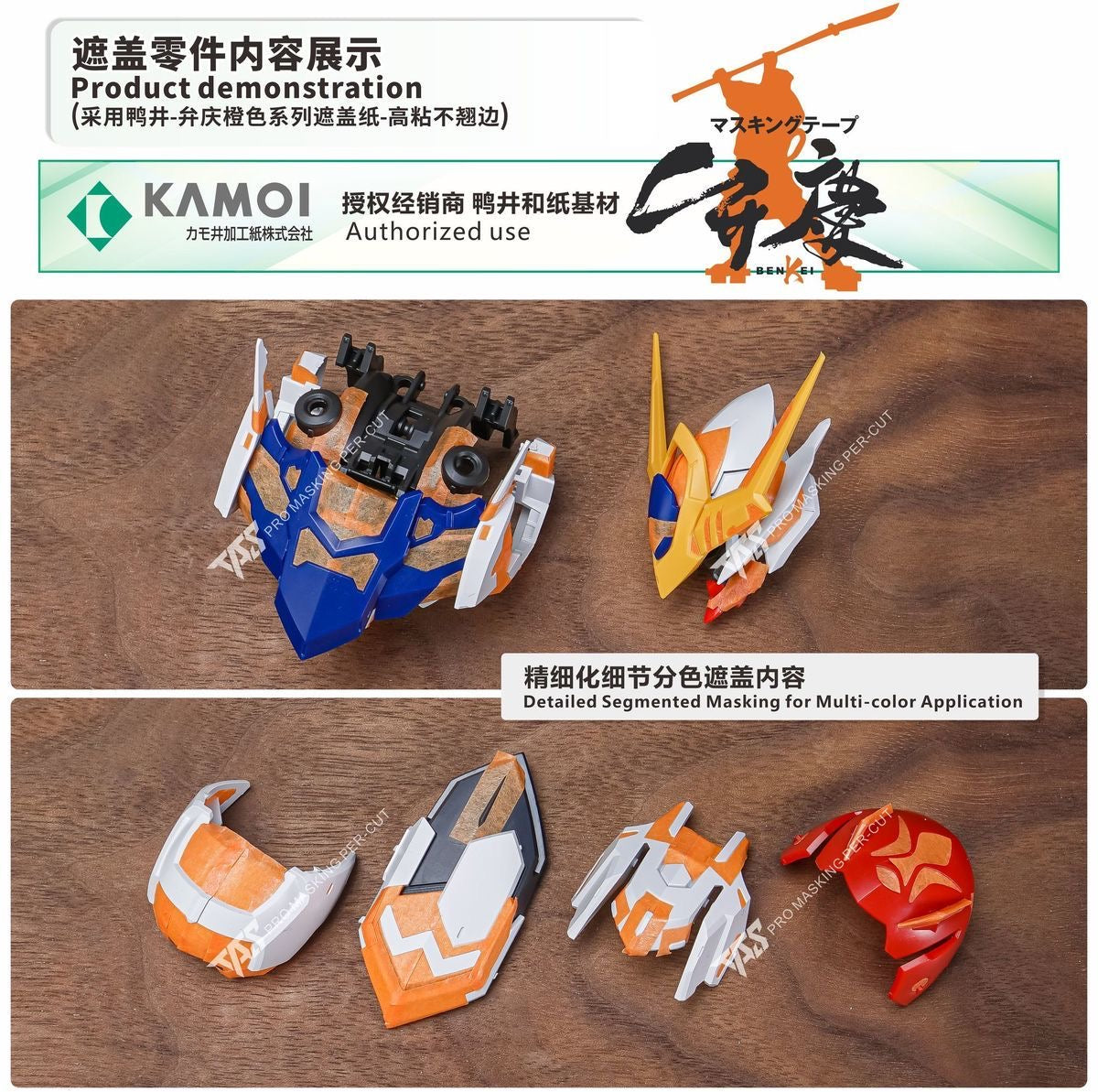 (TAS Studio) Pre-Cut Masking Tape for MG Barbatos Lupus