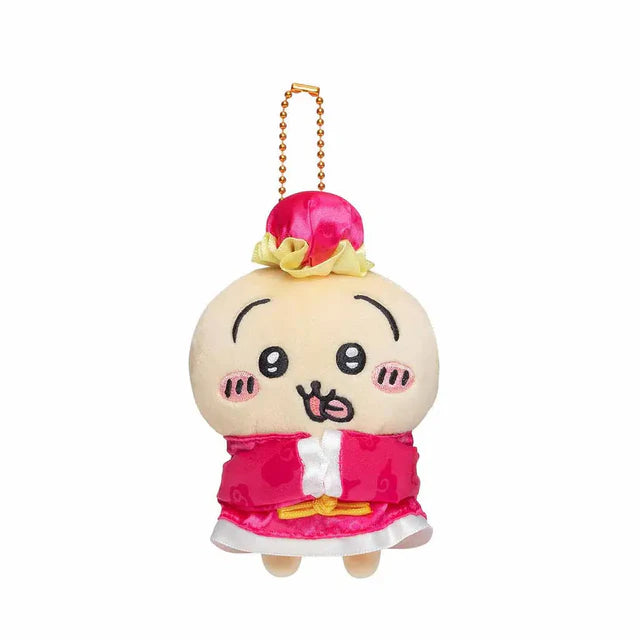 Chiikawa Chinese Restaurant Usagi Mascot Plush Keychain