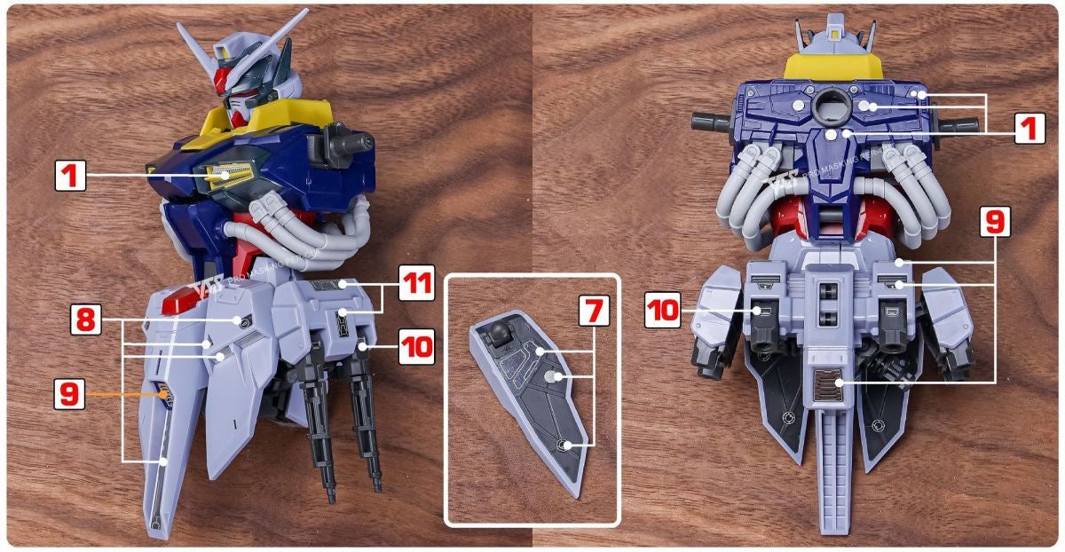 (TAS Studio) Metal Etching Parts for MG Providence Gundam (Non-Adhesive)