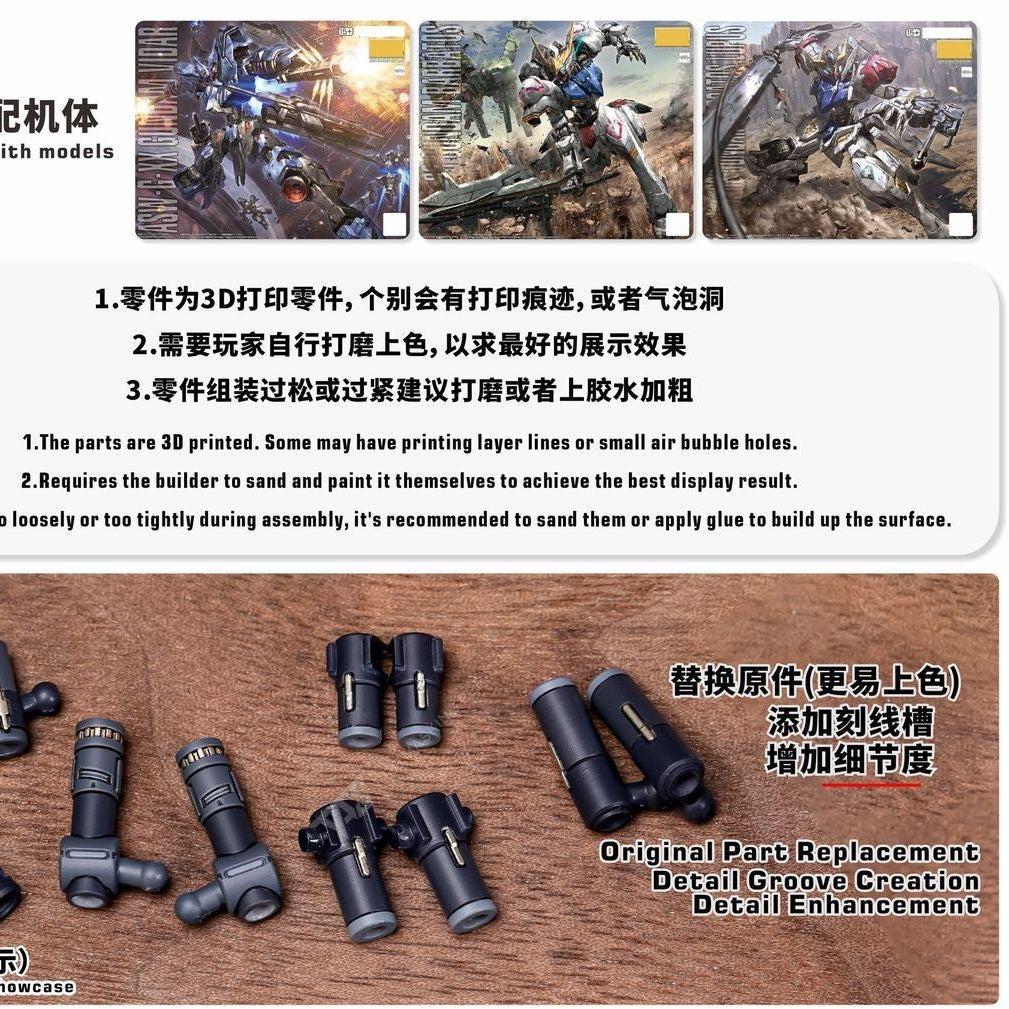 (TAS Studio) Detail Upgrade Conversion Kits for MG Barbatos Lupus / MG Vidar