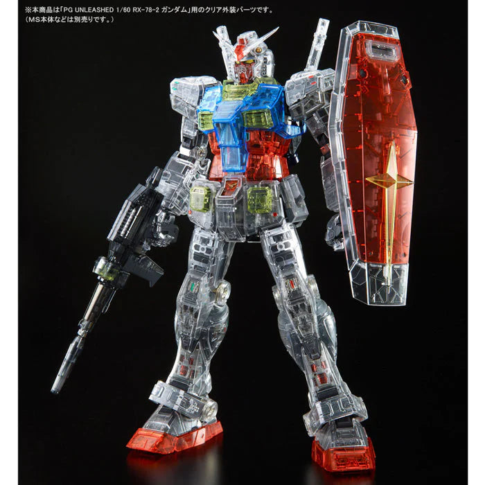 PG Unleashed RX-78-2 Gundam Cuerpo de color transparente 1/60