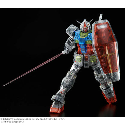 PG Unleashed RX-78-2 Gundam Cuerpo de color transparente 1/60